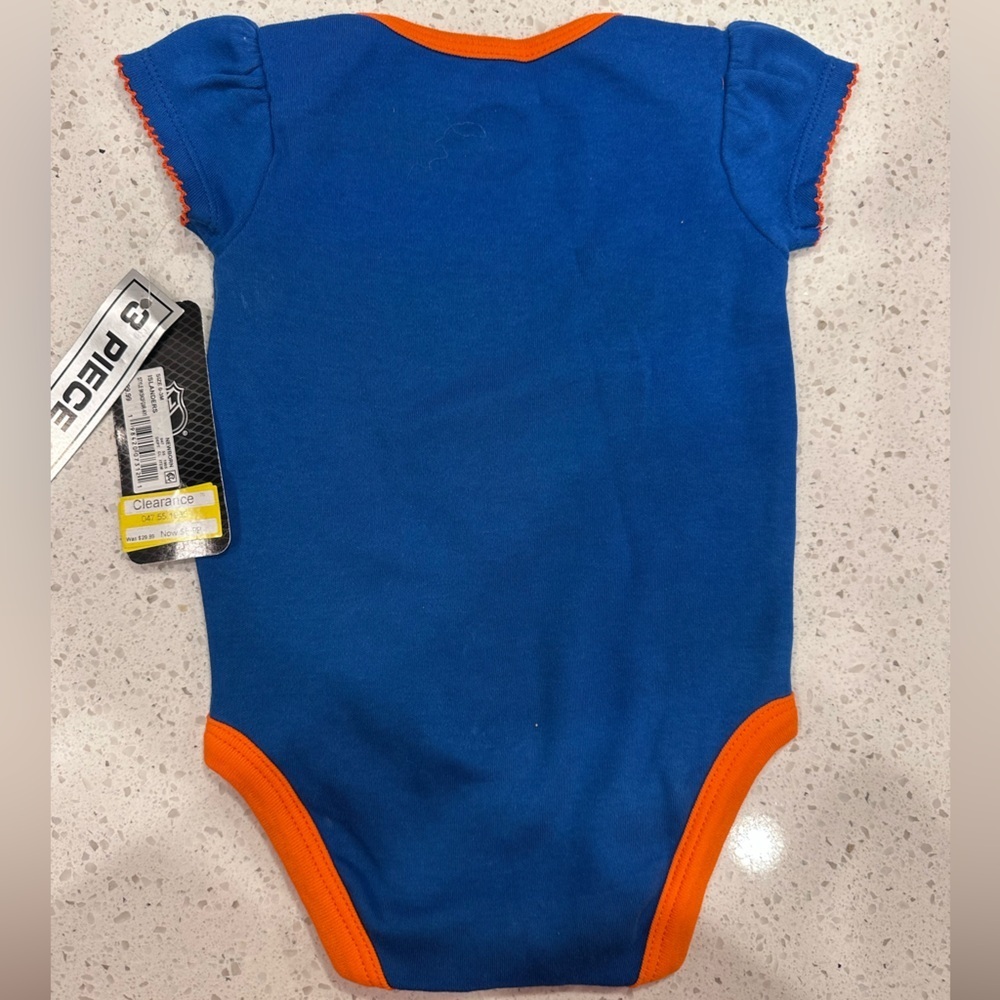 NHL Blue and Orange Infant Bodysuit - Picture 2 of 3